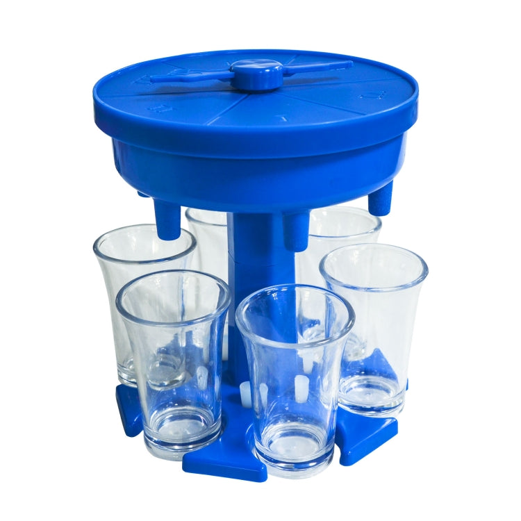 Distributore automatico di vino da 6 tazze, versatore automatico per vino con giradischi, stile:, Round Pink with Transparent Cup, Round Pink with Color Cup, Round Blue with Transparent Cup, Round Blue with Color Cup, Round Gray with Transparent Cup   ...