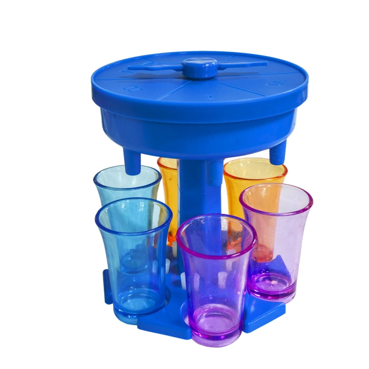 Distributore automatico di vino da 6 tazze, versatore automatico per vino con giradischi, stile:, Round Pink with Transparent Cup, Round Pink with Color Cup, Round Blue with Transparent Cup, Round Blue with Color Cup, Round Gray with Transparent Cup   ...