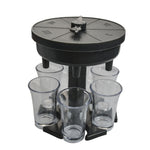 Distributore automatico di vino da 6 tazze, versatore automatico per vino con giradischi, stile:, Round Pink with Transparent Cup, Round Pink with Color Cup, Round Blue with Transparent Cup, Round Blue with Color Cup, Round Gray with Transparent Cup   ...