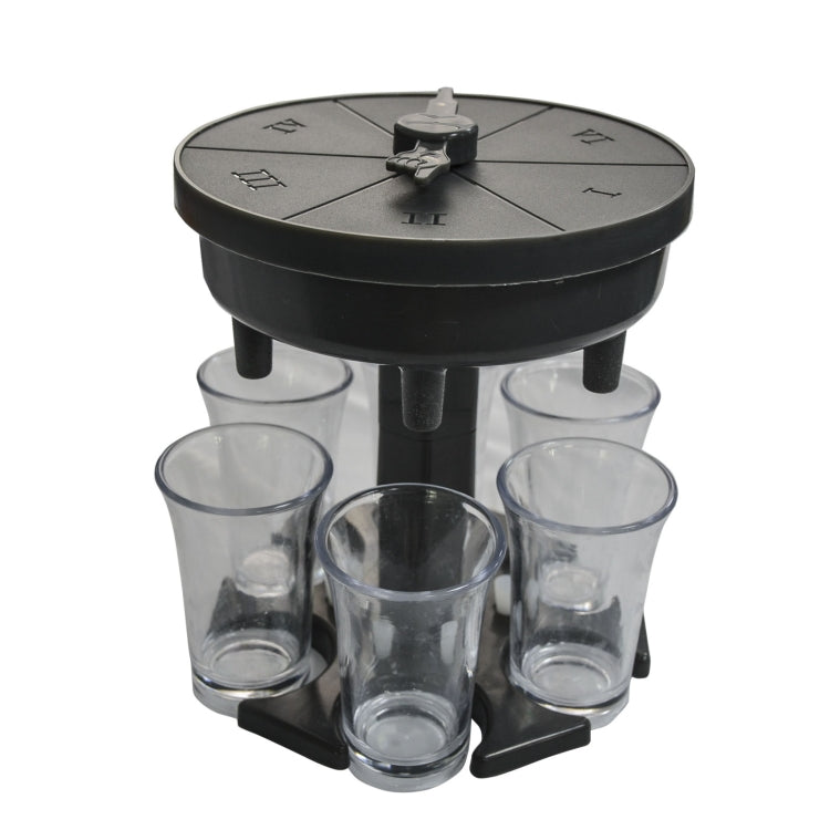 Distributore automatico di vino da 6 tazze, versatore automatico per vino con giradischi, stile:, Round Pink with Transparent Cup, Round Pink with Color Cup, Round Blue with Transparent Cup, Round Blue with Color Cup, Round Gray with Transparent Cup   ...