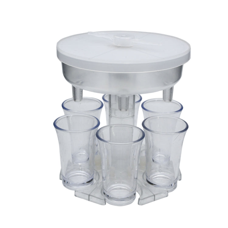 Distributore automatico di vino da 6 tazze, versatore automatico per vino con giradischi, stile:, Round Pink with Transparent Cup, Round Pink with Color Cup, Round Blue with Transparent Cup, Round Blue with Color Cup, Round Gray with Transparent Cup   ...