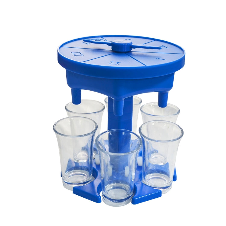 Distributore automatico di vino da 6 tazze, versatore automatico per vino con giradischi, stile:, Round Pink with Transparent Cup, Round Pink with Color Cup, Round Blue with Transparent Cup, Round Blue with Color Cup, Round Gray with Transparent Cup   ...