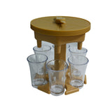 Distributore automatico di vino da 6 tazze, versatore automatico per vino con giradischi, stile:, Round Pink with Transparent Cup, Round Pink with Color Cup, Round Blue with Transparent Cup, Round Blue with Color Cup, Round Gray with Transparent Cup   ...