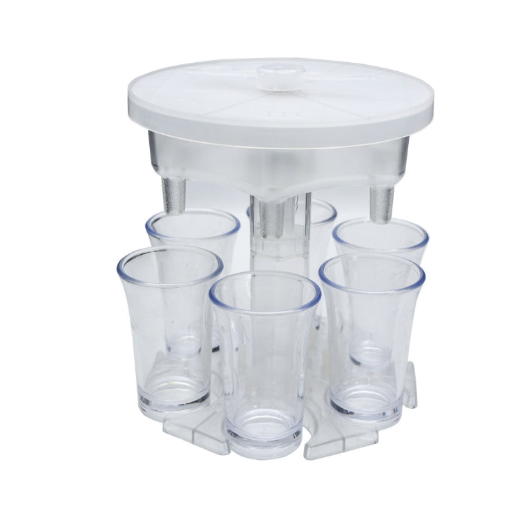 Distributore automatico di vino da 6 tazze, versatore automatico per vino con giradischi, stile:, Round Pink with Transparent Cup, Round Pink with Color Cup, Round Blue with Transparent Cup, Round Blue with Color Cup, Round Gray with Transparent Cup   ...