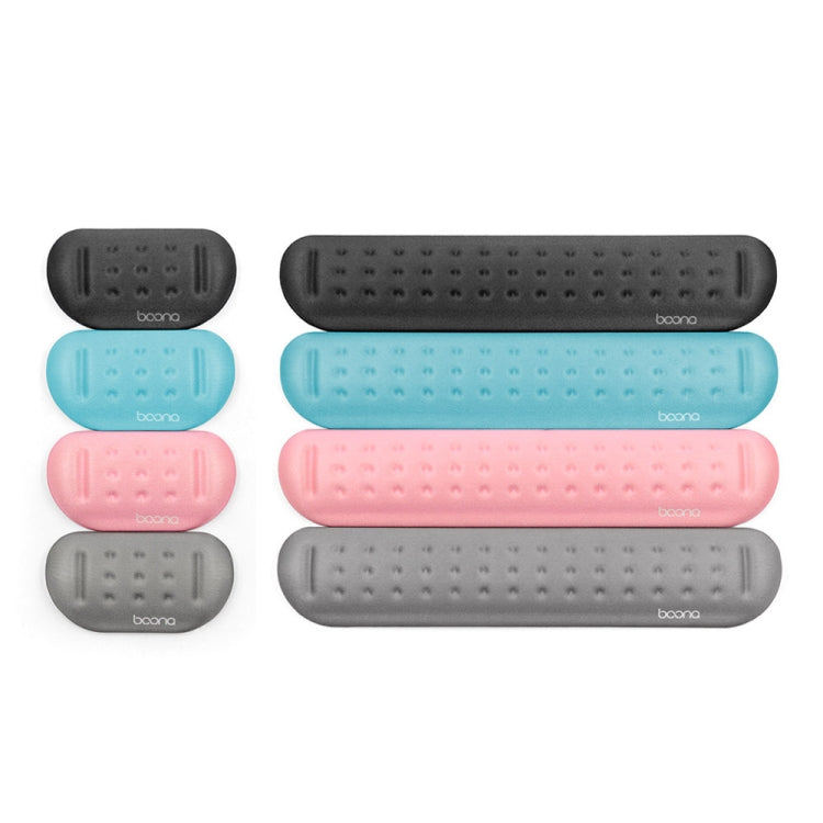 Baona Silicone Memory Cotton Wrist Pad Massage Hole Keyboard Mouse Pad, Stile:, Mouse Pad (Blue), Mouse Pad (Gray), Mouse Pad (Black), Mouse Pad (Pink), Medium Keyboard Rest (Blue), Medium Keyboard Rest (Gray), Medium Keyboard Rest (Black)�������������...