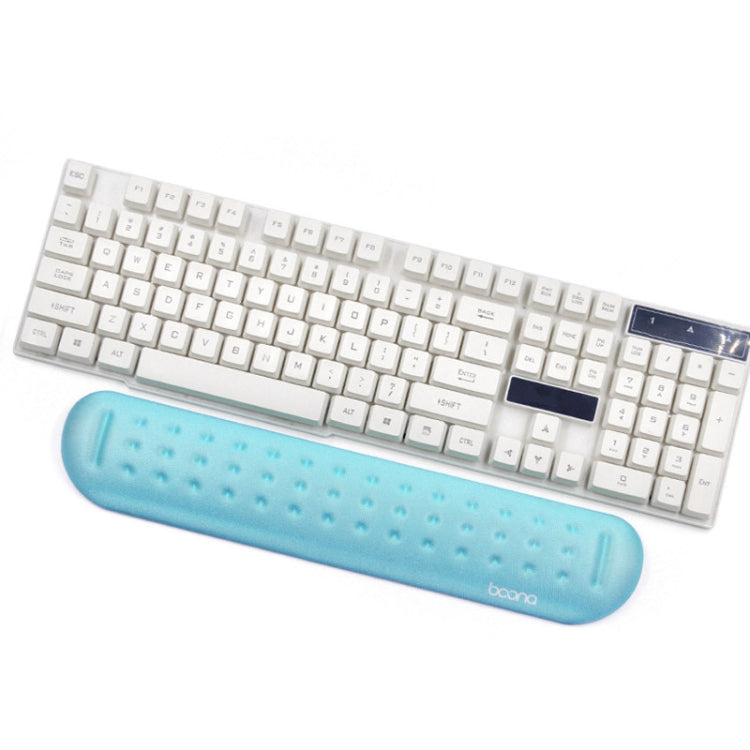Baona Silicone Memory Cotton Wrist Pad Massage Hole Keyboard Mouse Pad, Stile:, Mouse Pad (Blue), Mouse Pad (Gray), Mouse Pad (Black), Mouse Pad (Pink), Medium Keyboard Rest (Blue), Medium Keyboard Rest (Gray), Medium Keyboard Rest (Black)�������������...