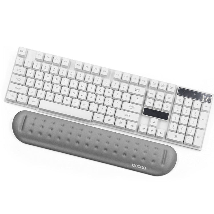 Baona Silicone Memory Cotton Wrist Pad Massage Hole Keyboard Mouse Pad, Stile:, Mouse Pad (Blue), Mouse Pad (Gray), Mouse Pad (Black), Mouse Pad (Pink), Medium Keyboard Rest (Blue), Medium Keyboard Rest (Gray), Medium Keyboard Rest (Black)�������������...