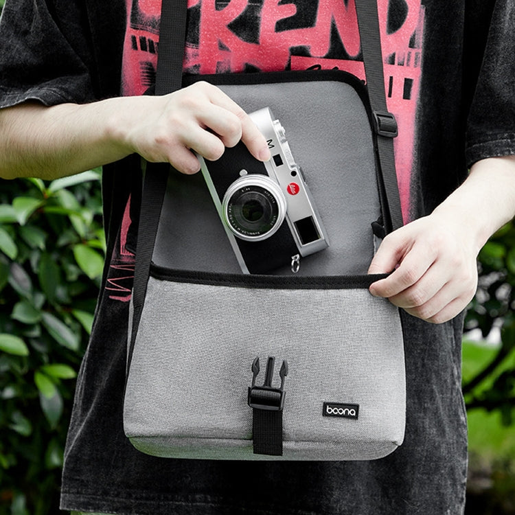 Baona BN-H013 Borsa a tracolla per fotocamera SLR Custodia per obiettivo, BN-H013 (Gray), BN-H013 (Black)