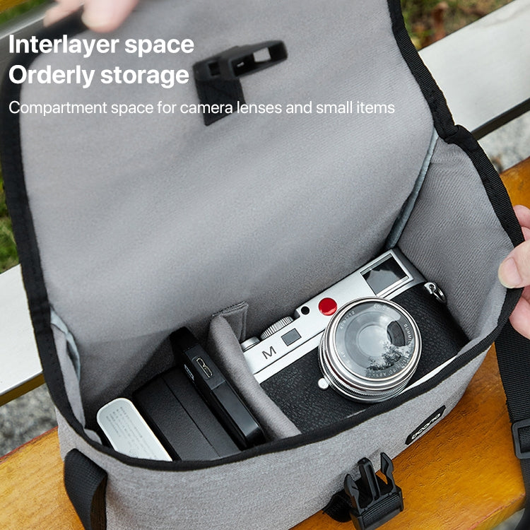 Baona BN-H013 Borsa a tracolla per fotocamera SLR Custodia per obiettivo, BN-H013 (Gray), BN-H013 (Black)