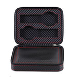 Scatola portaoggetti per orologio con cerniera in fibra di carbonio piena in pelle PU, stile:, 02 Watch Position, 04 Watch Position, 08 Watch Position Carbon Fiber