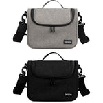 Baona BN-H011 Borsa per fotocamera reflex digitale Borsa a tracolla per riporre l'obiettivo, BN-H011 (Black), BN-H011 (Gray)