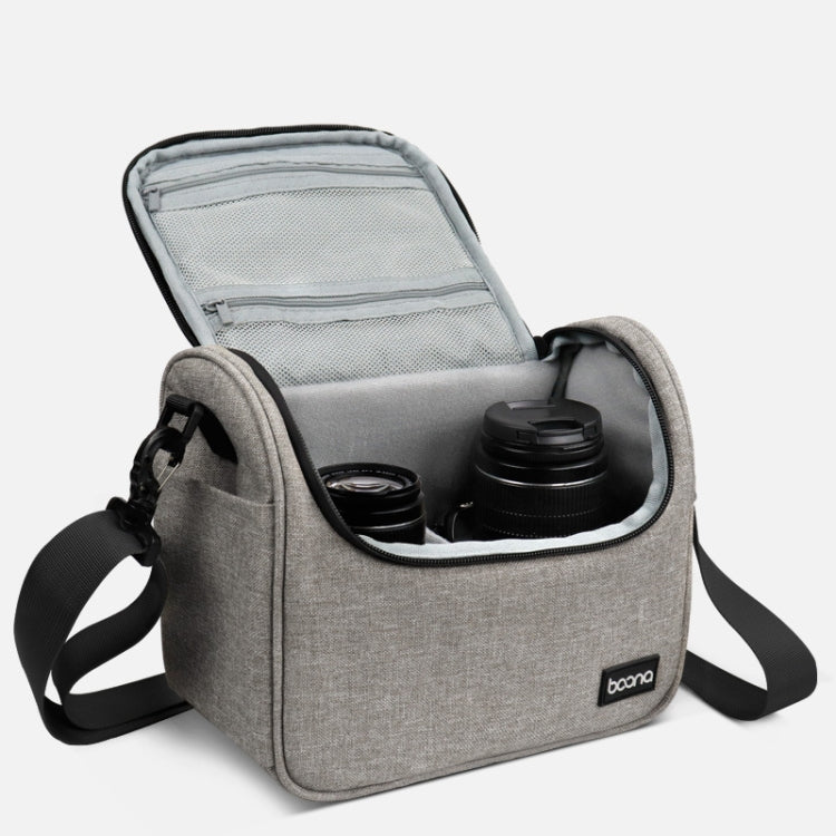 Baona BN-H011 Borsa per fotocamera reflex digitale Borsa a tracolla per riporre l'obiettivo, BN-H011 (Black), BN-H011 (Gray)