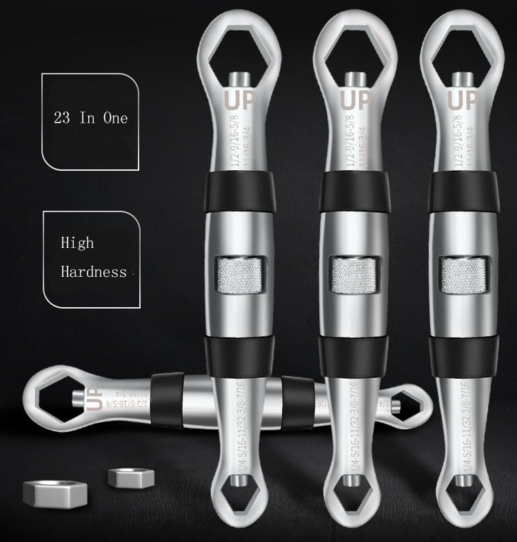 Chiave Torx multiuso con apertura universale autoserrante a doppia testa 23 in 1, 23 In 1 Torx Wrench
