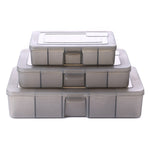 4 pezzi HENGJIA qt051 5 griglie scatola portaoggetti per attrezzatura da pesca, dimensioni:, Small, Medium, Large