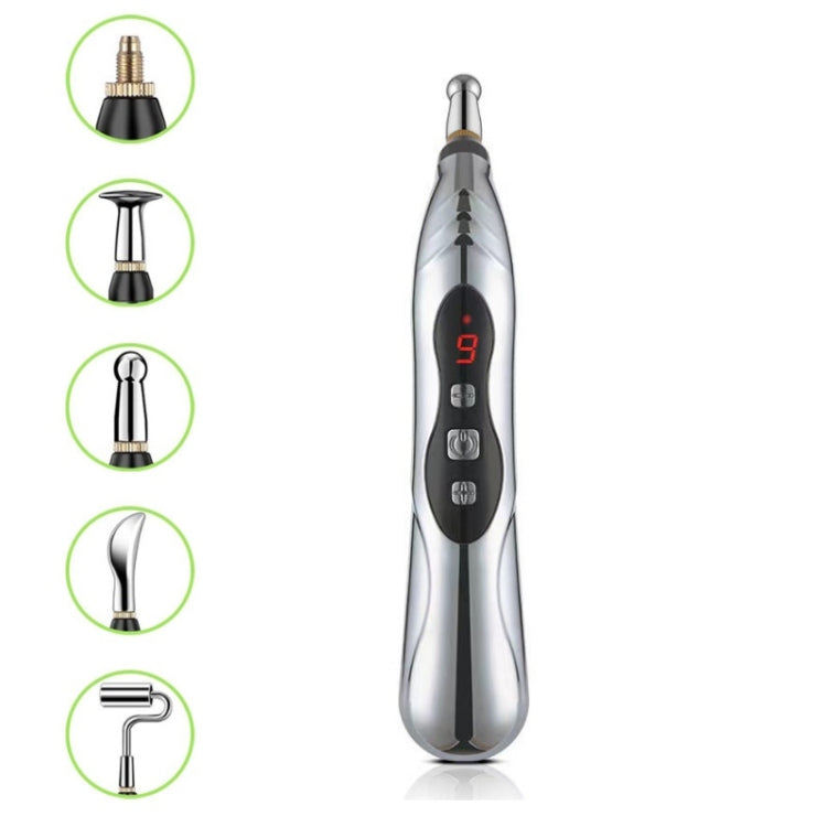 Energia circolante Punto automatico Trovare penna meridiana Dolore domestico Penna elettronica per agopuntura Specifiche:, 5 Head Color Boxes (Battery Model), Only Pen, 3 Head Color Box (Charging Model), 5 Head Color Box (Charging Model)