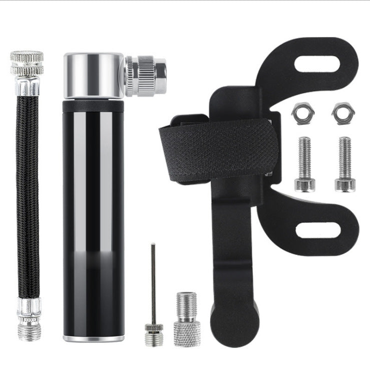 Cilindro gonfiabile di pallacanestro di calcio della pompa della lega di alluminio della mini bicicletta portatile manuale, Aluminum Alloy Pump(Black), Aluminum Alloy Pump(Red), Aluminum Alloy Pump(Silver)