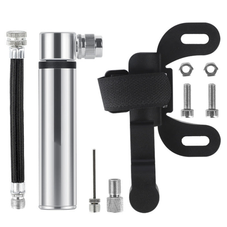Cilindro gonfiabile di pallacanestro di calcio della pompa della lega di alluminio della mini bicicletta portatile manuale, Aluminum Alloy Pump(Black), Aluminum Alloy Pump(Red), Aluminum Alloy Pump(Silver)