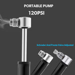 Cilindro gonfiabile di pallacanestro di calcio della pompa della lega di alluminio della mini bicicletta portatile manuale, Aluminum Alloy Pump(Black), Aluminum Alloy Pump(Red), Aluminum Alloy Pump(Silver)