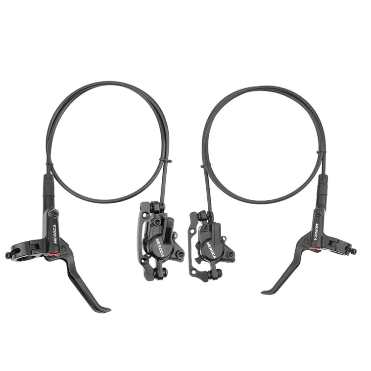 Meroca M800 Freno per bicicletta Mountain Bike Freno bilaterale universale Freno a disco pressione olio, Stile:, 1 Pair Oil Brakes, 1 Pair Oil Brakes + 1 Pair Disc Brakes, Right Front 800mm, Left Back 1400mm, Right Front 800mm + Disc Brake             ...