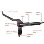 Meroca M800 Freno per bicicletta Mountain Bike Freno bilaterale universale Freno a disco pressione olio, Stile:, 1 Pair Oil Brakes, 1 Pair Oil Brakes + 1 Pair Disc Brakes, Right Front 800mm, Left Back 1400mm, Right Front 800mm + Disc Brake             ...
