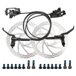Meroca M800 Freno per bicicletta Mountain Bike Freno bilaterale universale Freno a disco pressione olio, Stile:, 1 Pair Oil Brakes, 1 Pair Oil Brakes + 1 Pair Disc Brakes, Right Front 800mm, Left Back 1400mm, Right Front 800mm + Disc Brake             ...