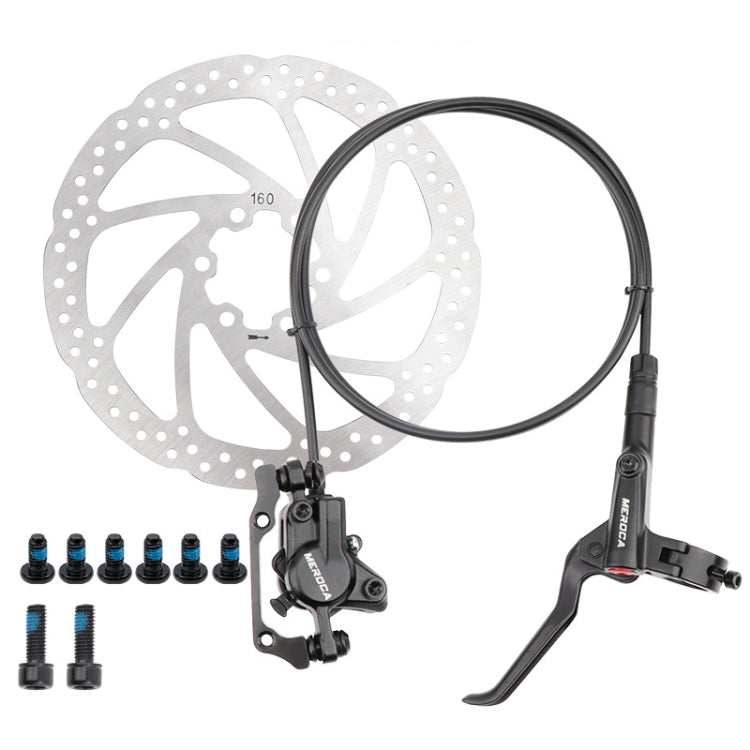 Meroca M800 Freno per bicicletta Mountain Bike Freno bilaterale universale Freno a disco pressione olio, Stile:, 1 Pair Oil Brakes, 1 Pair Oil Brakes + 1 Pair Disc Brakes, Right Front 800mm, Left Back 1400mm, Right Front 800mm + Disc Brake             ...