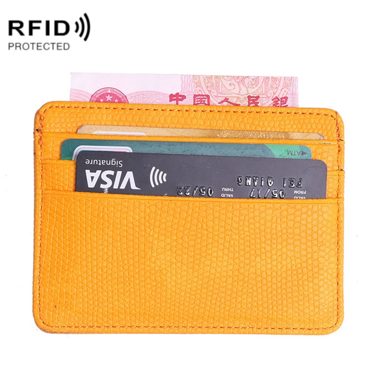 2 PCS KT1002 Funzione RFID Custodia per biglietti da visita in PU con porta carte di credito modello lucertola