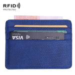 2 PCS KT1002 Funzione RFID Custodia per biglietti da visita in PU con porta carte di credito modello lucertola