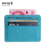 2 PCS KT1002 Funzione RFID Custodia per biglietti da visita in PU con porta carte di credito modello lucertola