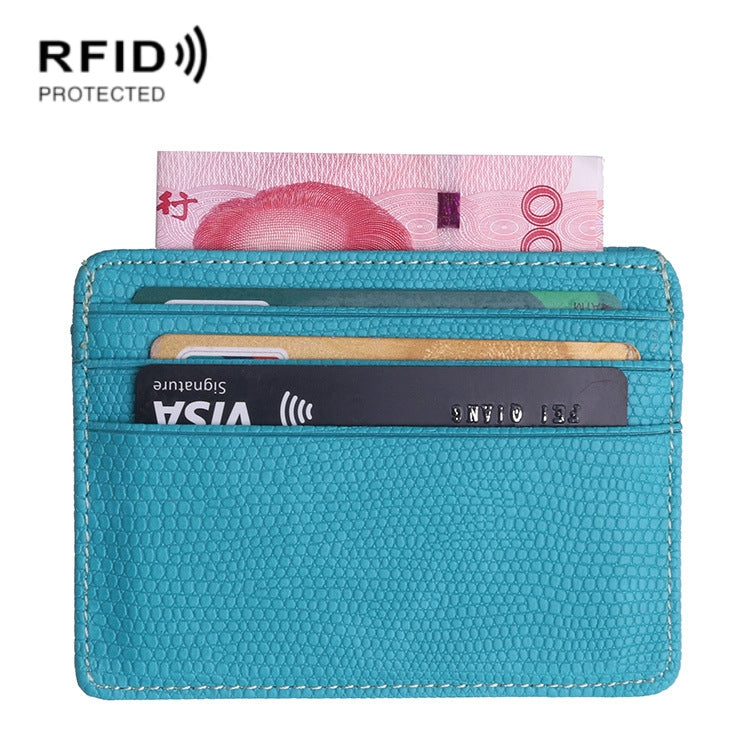2 PCS KT1002 Funzione RFID Custodia per biglietti da visita in PU con porta carte di credito modello lucertola