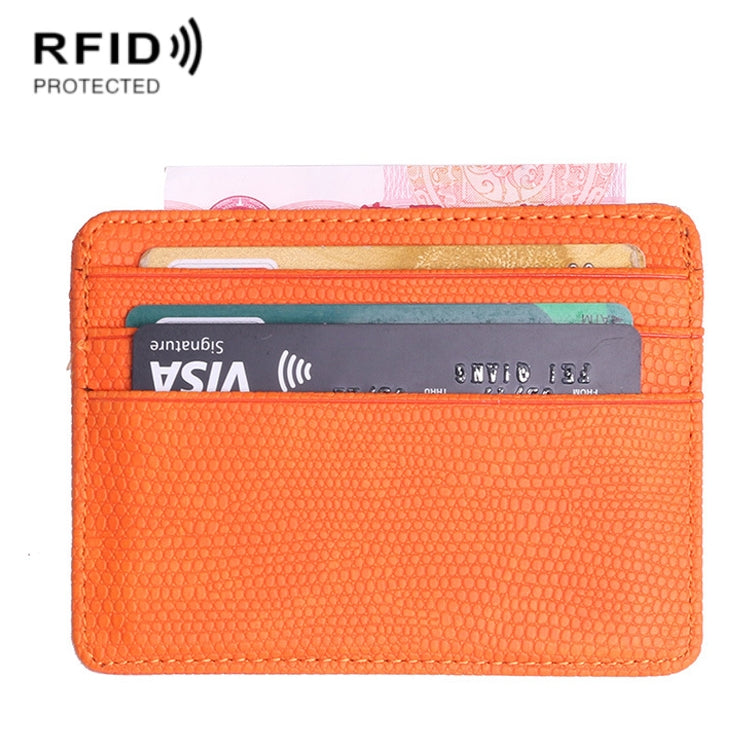 2 PCS KT1002 Funzione RFID Custodia per biglietti da visita in PU con porta carte di credito modello lucertola