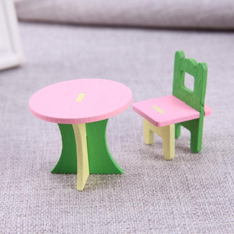Set mobili in legno miniatura per case delle bambole
