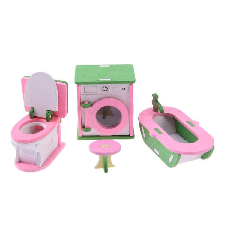 Set mobili in legno miniatura per case delle bambole