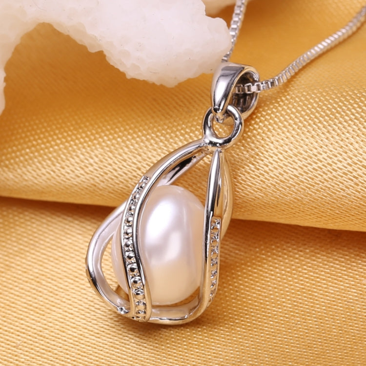 Collana donna con ciondolo perle d'acqua dolce argento 925