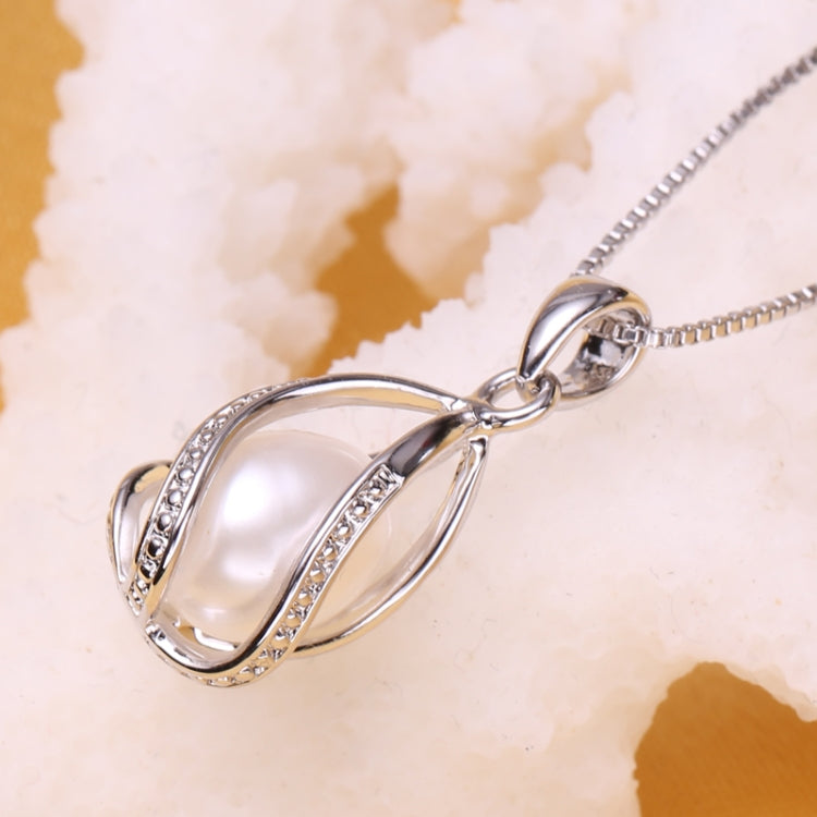 Collana donna con ciondolo perle d'acqua dolce argento 925