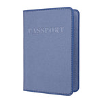 2 PZ MS101 Porta passaporto multi-card in PU satinato Porta carte passaporto per viaggi all'estero, Blue, Khaki, Pink, Sky Blue, Dirty Yellow, Big Red