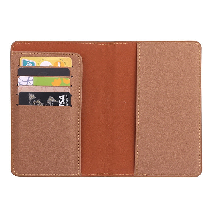 2 PZ MS101 Porta passaporto multi-card in PU satinato Porta carte passaporto per viaggi all'estero, Blue, Khaki, Pink, Sky Blue, Dirty Yellow, Big Red