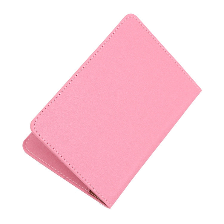 2 PZ MS101 Porta passaporto multi-card in PU satinato Porta carte passaporto per viaggi all'estero, Blue, Khaki, Pink, Sky Blue, Dirty Yellow, Big Red