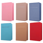 2 PZ MS101 Porta passaporto multi-card in PU satinato Porta carte passaporto per viaggi all'estero, Blue, Khaki, Pink, Sky Blue, Dirty Yellow, Big Red