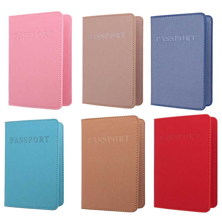 2 PZ MS101 Porta passaporto multi-card in PU satinato Porta carte passaporto per viaggi all'estero, Blue, Khaki, Pink, Sky Blue, Dirty Yellow, Big Red
