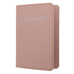 2 PZ MS101 Porta passaporto multi-card in PU satinato Porta carte passaporto per viaggi all'estero, Blue, Khaki, Pink, Sky Blue, Dirty Yellow, Big Red