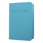 2 PZ MS101 Porta passaporto multi-card in PU satinato Porta carte passaporto per viaggi all'estero, Blue, Khaki, Pink, Sky Blue, Dirty Yellow, Big Red