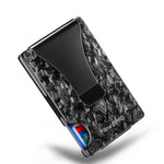Nuovo Porta Carte Porta Carte in Metallo Porta Carte Portafoglio Compatto Antifurto Ultrasottile da Uomo, Anti-Theft Card Holder