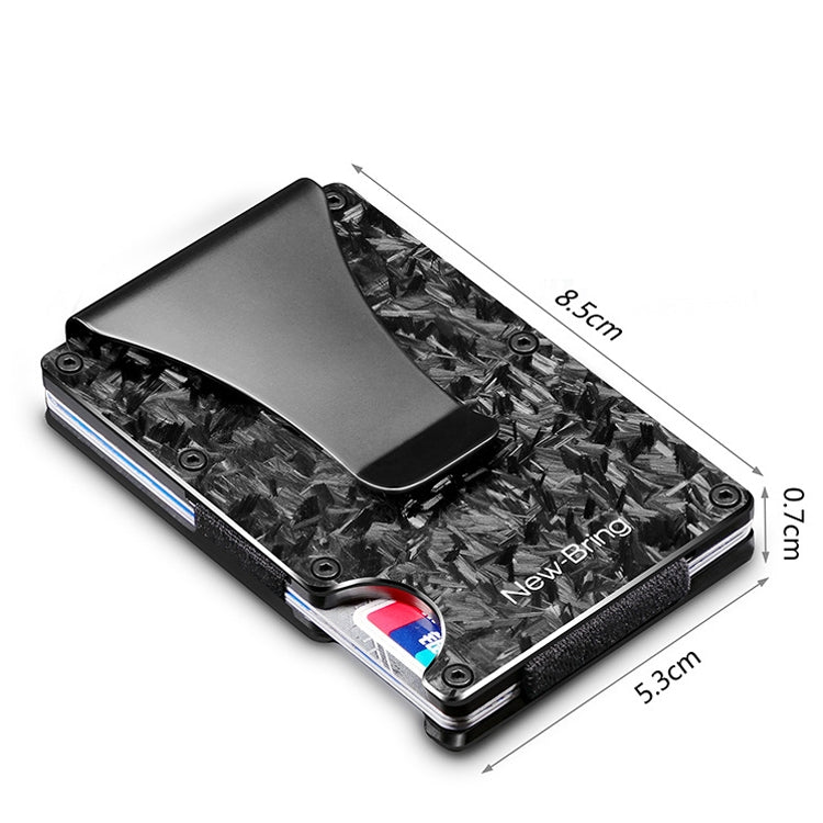 Nuovo Porta Carte Porta Carte in Metallo Porta Carte Portafoglio Compatto Antifurto Ultrasottile da Uomo, Anti-Theft Card Holder