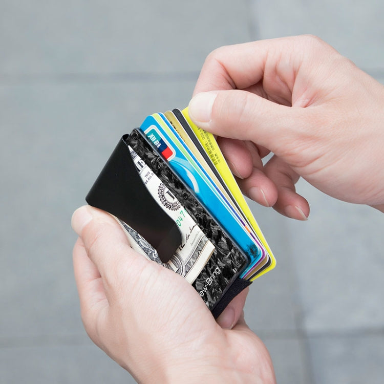 Nuovo Porta Carte Porta Carte in Metallo Porta Carte Portafoglio Compatto Antifurto Ultrasottile da Uomo, Anti-Theft Card Holder
