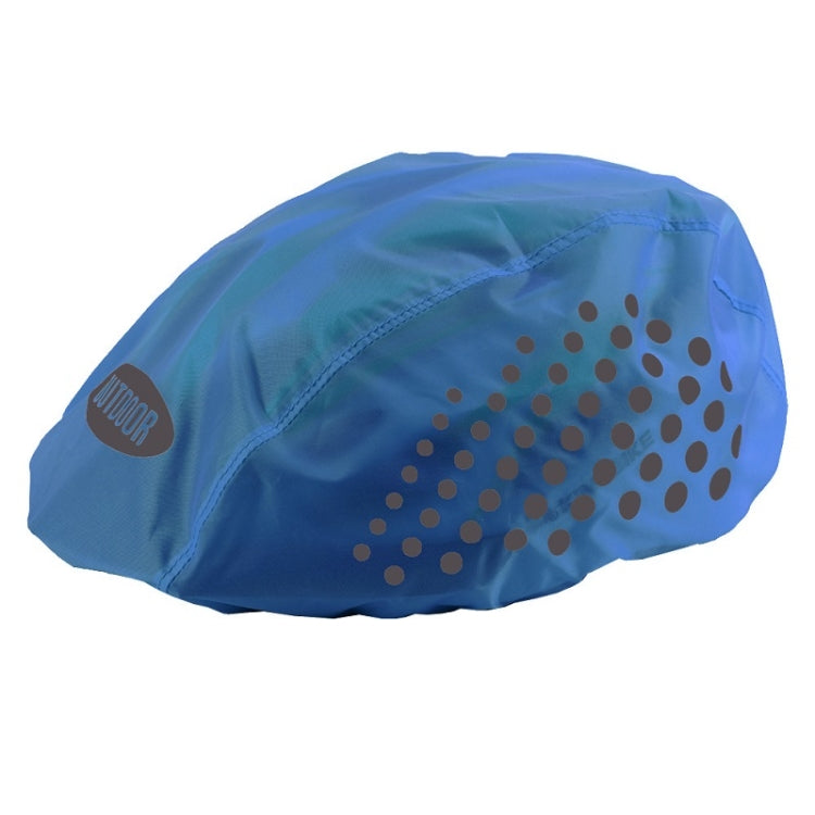 2 pezzi Copertura antipioggia per casco da ciclismo Copertura per casco di sicurezza riflettente per esterni, Free Size