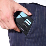 Nuovo Porta carte di metallo Porta carte anti-smagnetizzazione Pennello antifurto Porta carte anti-RFID Porta carte ultra-sottile Portafoglio uomo