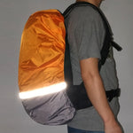 2 pezzi parapioggia per zaino luminoso abbinato al colore per alpinismo all'aperto, S 18-30L, M 30-40L, L 45-55L