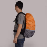2 pezzi parapioggia per zaino luminoso abbinato al colore per alpinismo all'aperto, S 18-30L, M 30-40L, L 45-55L