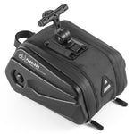 WEST BIKING Borsa da sella per bicicletta di grande capacità da 2,6 litri Borsa da sella con guscio rigido Borsa da sella con cuscino del sedile con staffa regolabile, WEST BIKING 2.6L Saddle Bag